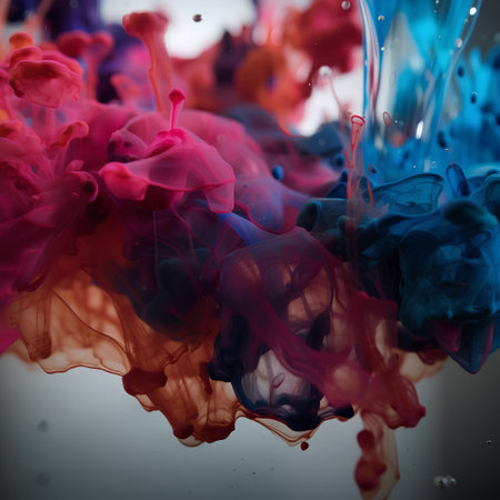 abstract background of colored ink in water. Abstract background for designの素材