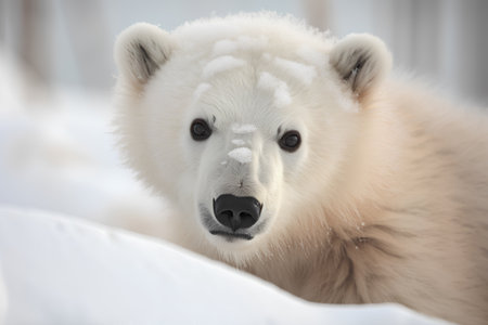 Polar bear (Ursus maritimus) portrait.の素材