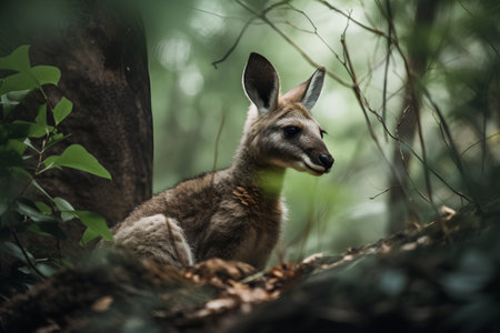Red-necked wallaby (Macropus rufogriseus)の素材