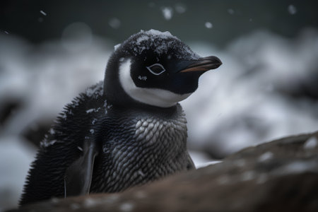 Chinstrap penguin (Pygoscelis chinstrap)の素材