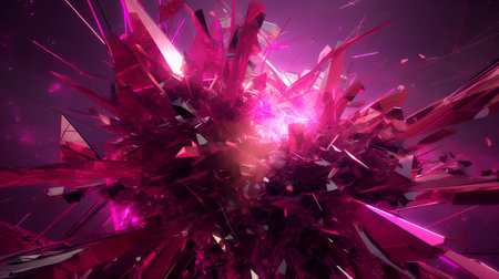 Abstract 3d rendering of chaotic structure. Futuristic background for business presentations.の素材