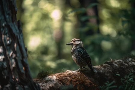 Bird in the forest. Bird in the nature. Bird in the forest.の素材