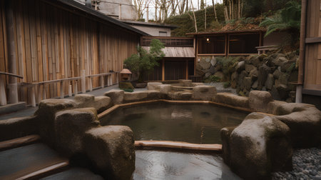 Japanese garden in Kyoto, Japan. Kyoto is the capital and largest city of Japan.の素材