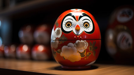 Russian nesting dolls in the store. Shallow depth of field.の素材
