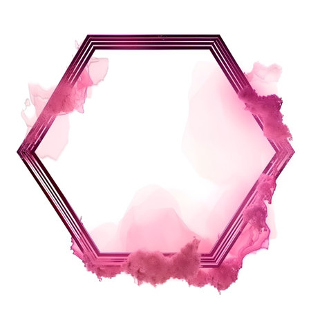 Watercolor frame on a white background. Watercolor painting. Design element.の素材