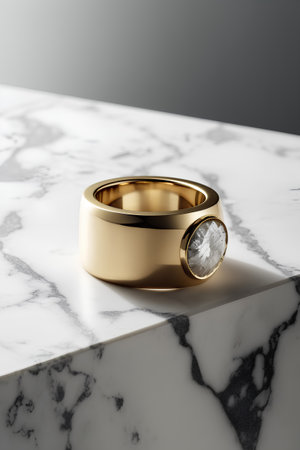 gold ringle background, 3d render, black and whiteの素材