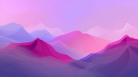 Colorful mountains background. Vector illustration for your design. Eps10の素材