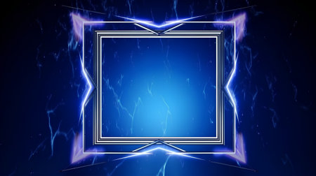 Abstract blue background with frame for your text. Eps10 vector.の素材