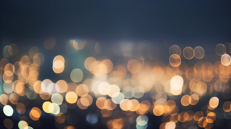 Abstract circular bokeh background of Christmaslight. Soft focus.の素材