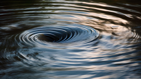 Water ripples in the water. Abstract background with ripples.の素材