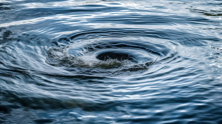Splash in the water. Abstract background of ripples in the water.の素材