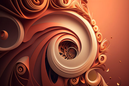 Abstract fractal background. Design element for brochure, advertisements, presentation, web and other graphic designer works. Digital collage.の素材