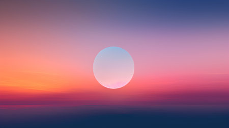 Sunset above the clouds with a lot of space for your textの素材