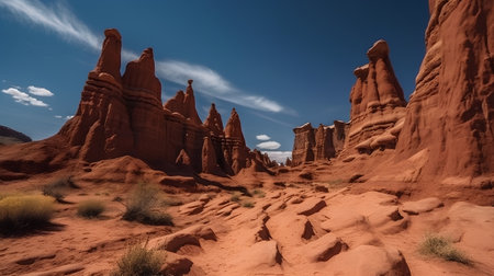 Arches National Park, Utah, USA. Famous red sandstone formations.の素材