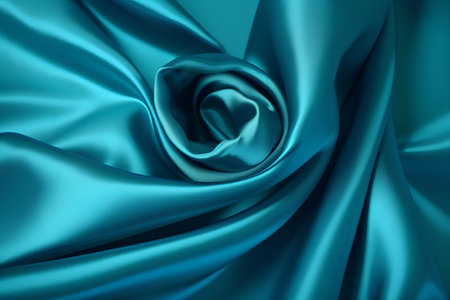 Smooth elegant blue silk or satin luxury cloth texture can use as abstract backgroundの素材