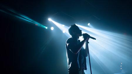 The French pop-techno band Antipolo is performing on the HÃÂ¶rn Stageの素材