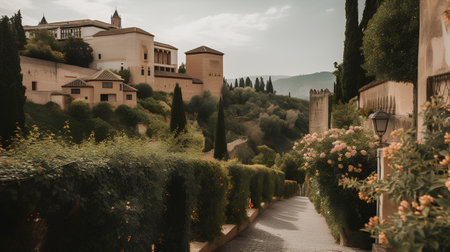 Alhambra, Granada, Andalusia, Spain.の素材