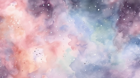 Abstract watercolor background. Watercolor painting. Digital art painting.の素材