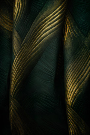 Luxury background of the fabric in gold color. Template for designの素材
