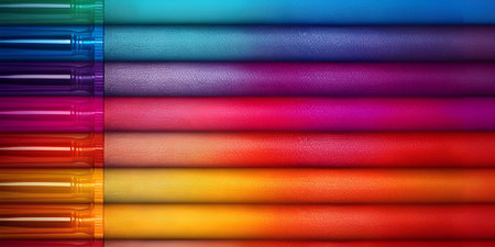 Colored leather background with pen on it. Colorful leather backgroundの素材