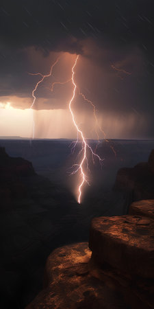 Thunderstorm over Canyonlands National Park in Utah, United States of Americaの素材