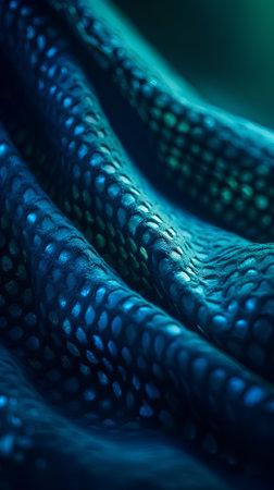 Close-up of blue fabric. Abstract background. 3d renderingの素材