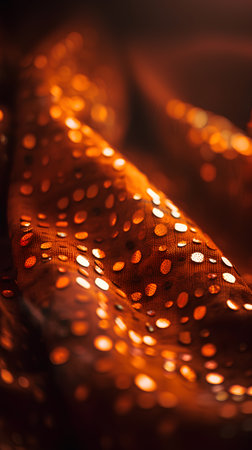 Texture, background, pattern, sensation, cambric - very thin translucent soft mercerized fabric, orangeの素材