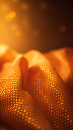 abstract golden background with bokeh defocused lights and shadowの素材