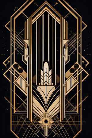 Abstract geometric background with technological elements. Vector illustration for your design.の素材