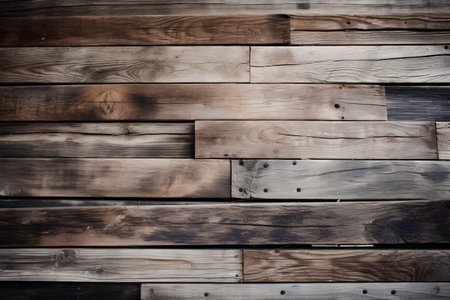 Old wooden planks background. Wood texture for design and decoration.の素材