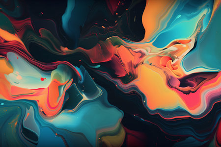 abstract background of mixed colors in the form of watercolor paintsの素材