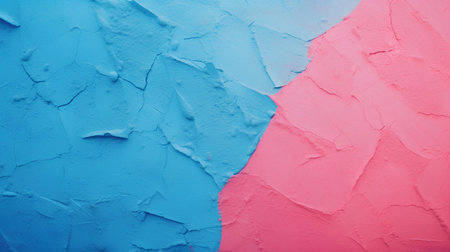 Colorful wall background or texture. Blue and pink stuccoの素材