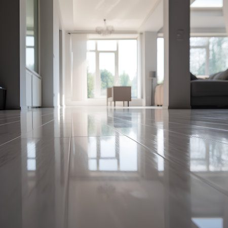 Interior of modern living room with parquet floor and living roomの素材