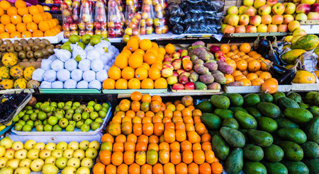 Various fruits for sale at a market in Amsterdamのeditorial素材