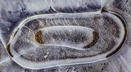 Background texture of bubbles in ice sheet
