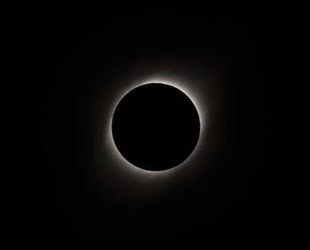 Solar Eclipse at Totality Seen From Vacuna Chile on July 2, 2019.