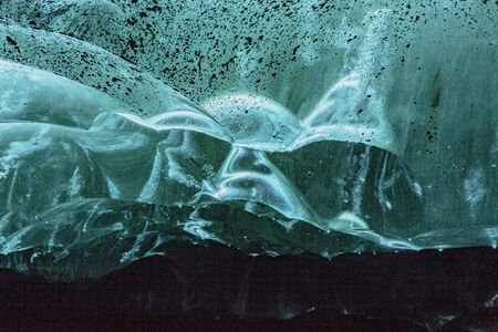 Background texture of an ice cave in Iceland