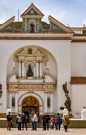 Copacabana, Bolivia, 01172023 - Basilica of our Lady of Copacabana.のeditorial素材