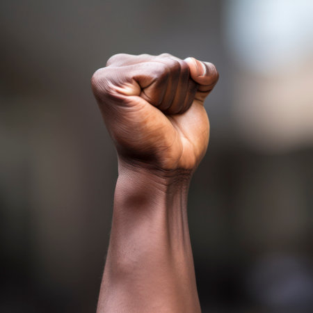 Closeup of human hands.の素材