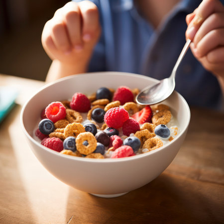 closeup close-up of person eating food.の素材