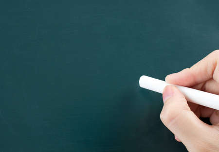 write on Blackboardの写真素材