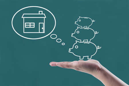 piggy bank on Blackboard