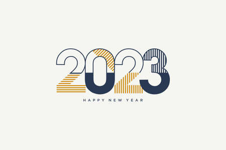 2023 happy new year  with unique and funny numbers