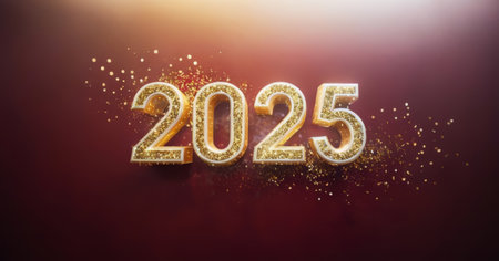 3D realistic November 2025 with luxurious and charming gold numbers. Premium design for new year...