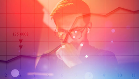 Big data management, digital technology, software development concept. Computer programmer, software engineer programming on laptop, data processing with computer code, technology backgroundの写真素材