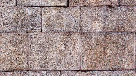 Brick pavement tile, top view. Urban texture as background.の写真素材