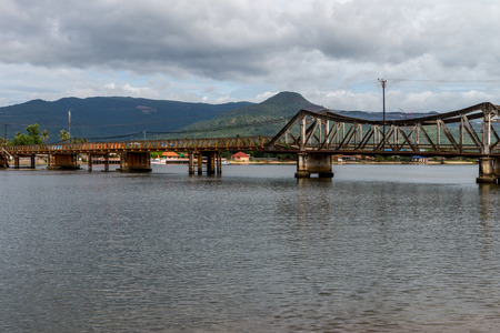 Old  Bridge in Kampot June 2015.の写真素材