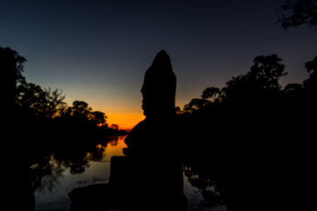 Bayon Temple Angkor Thom Siem Reap Cambodia Sep 2015.の写真素材