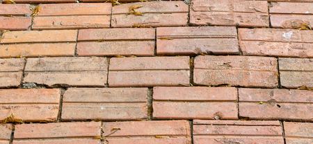 Brick floor and wall background