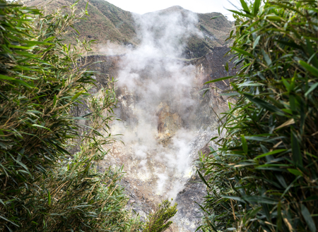 Yangmingshan Nation Park Volcanic Sulfur, Taipei Apr 2016の写真素材
